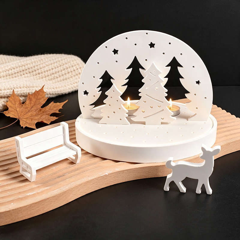 Candle Making Set - Moldes de Silicone para Suporte de