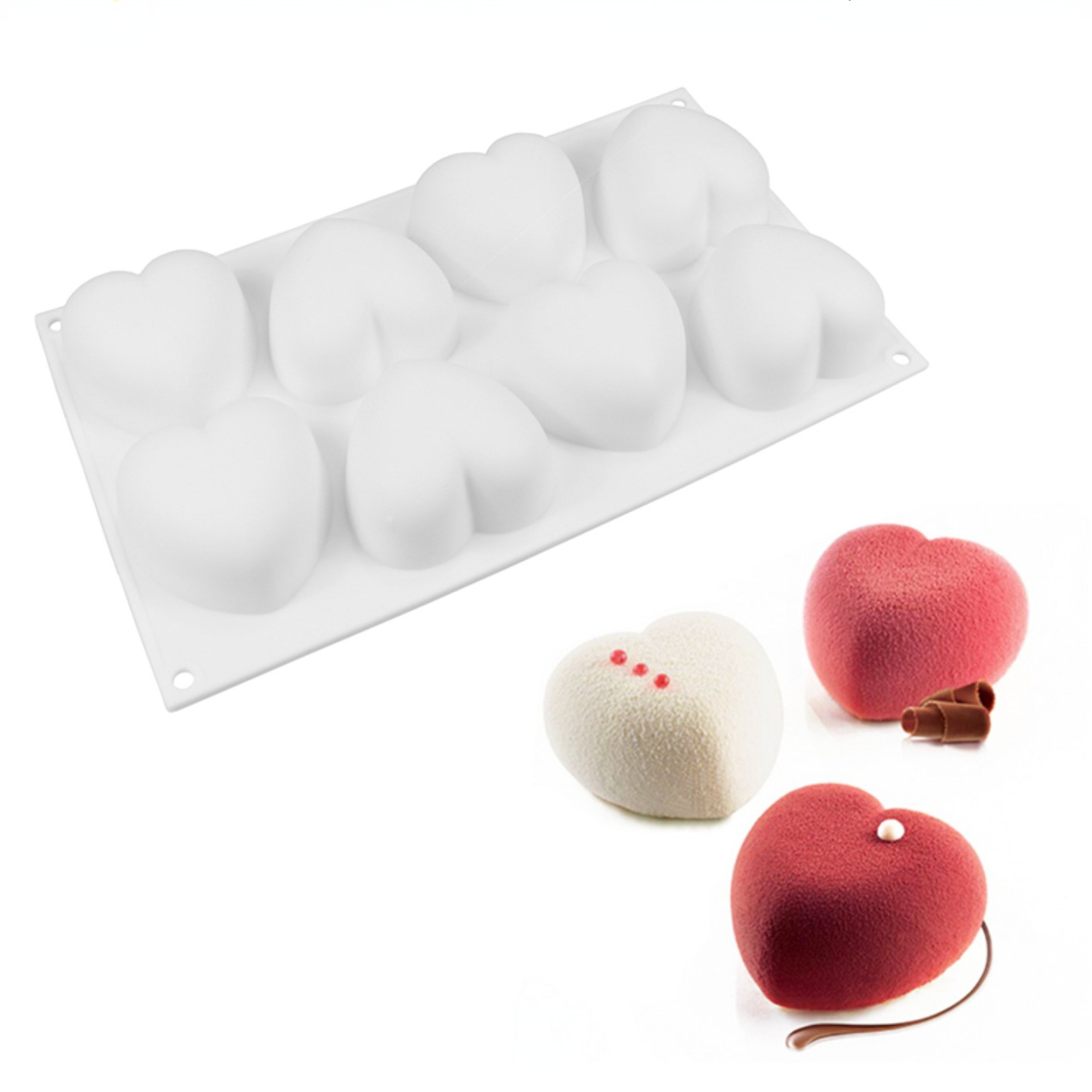 Candle Making Set - Amor coração silicone sabão molde artesanal