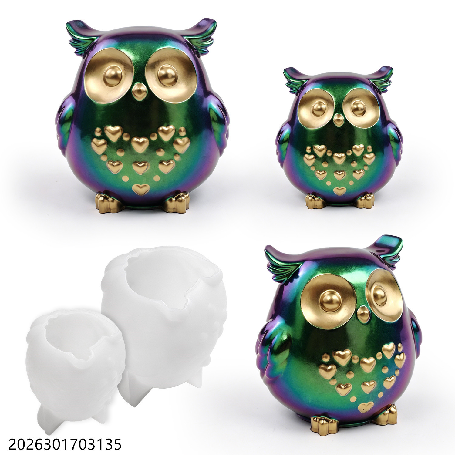 Candle Making Set - Molde de Silicone Coruja 3D em