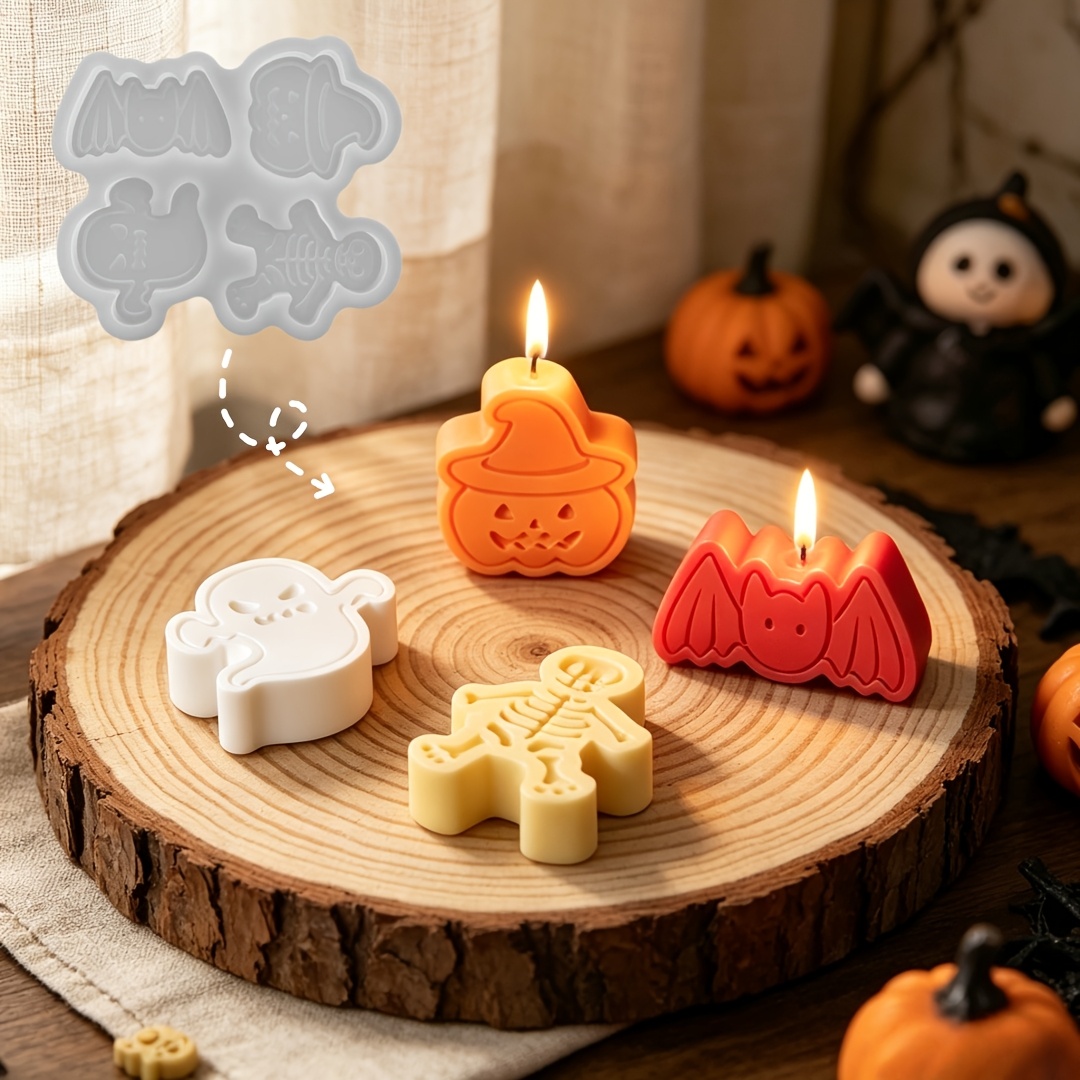 Candle Making Set - Conjunto de moldes de silicone com