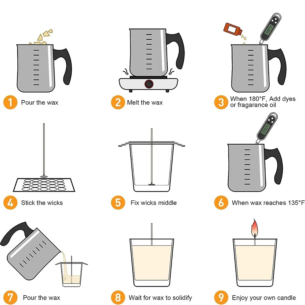 Glintmos Kit de fabricação de  - Candle Making Set avaliação e preço