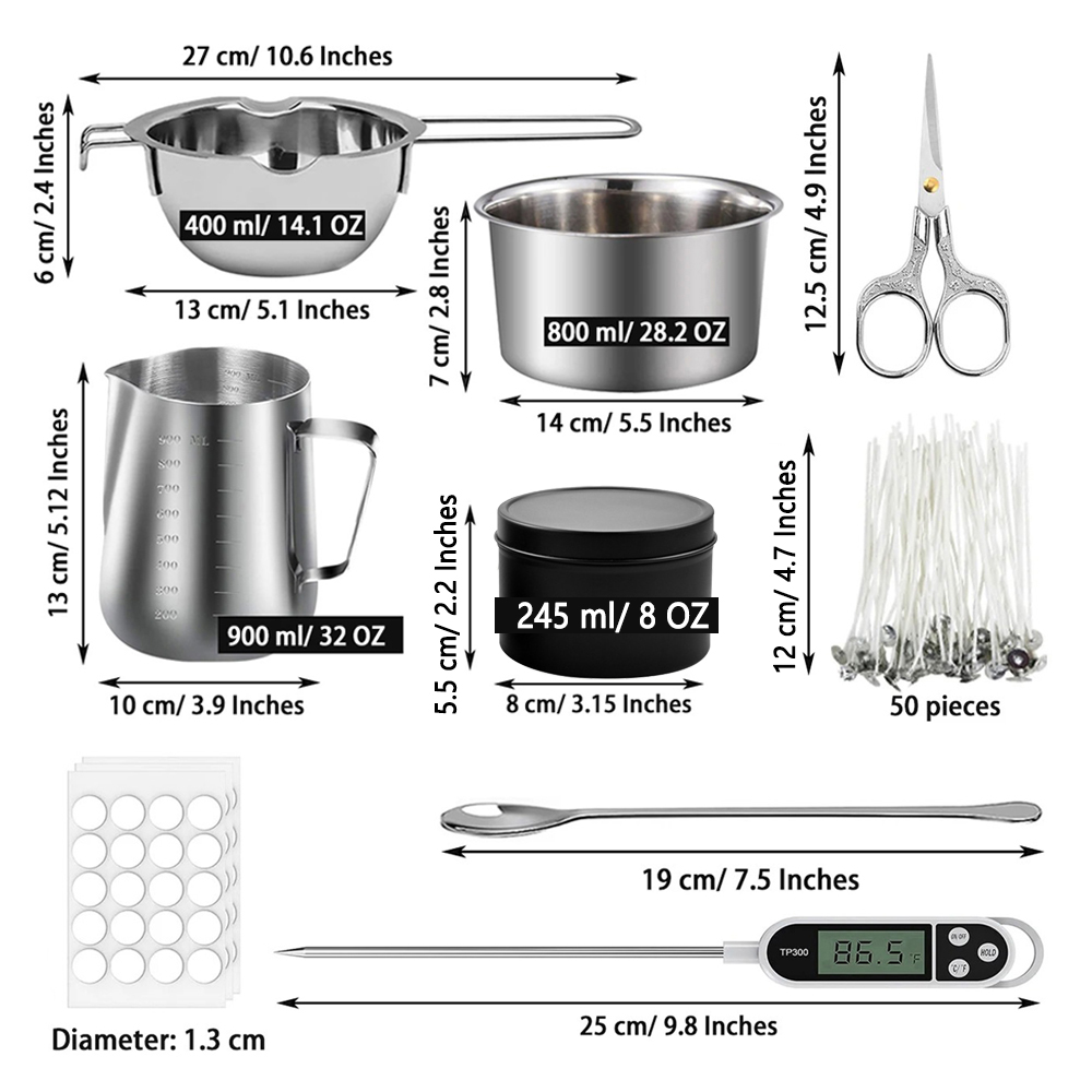 Glintmos Kit de fabricação de  - Candle Making Set avaliação e preço
