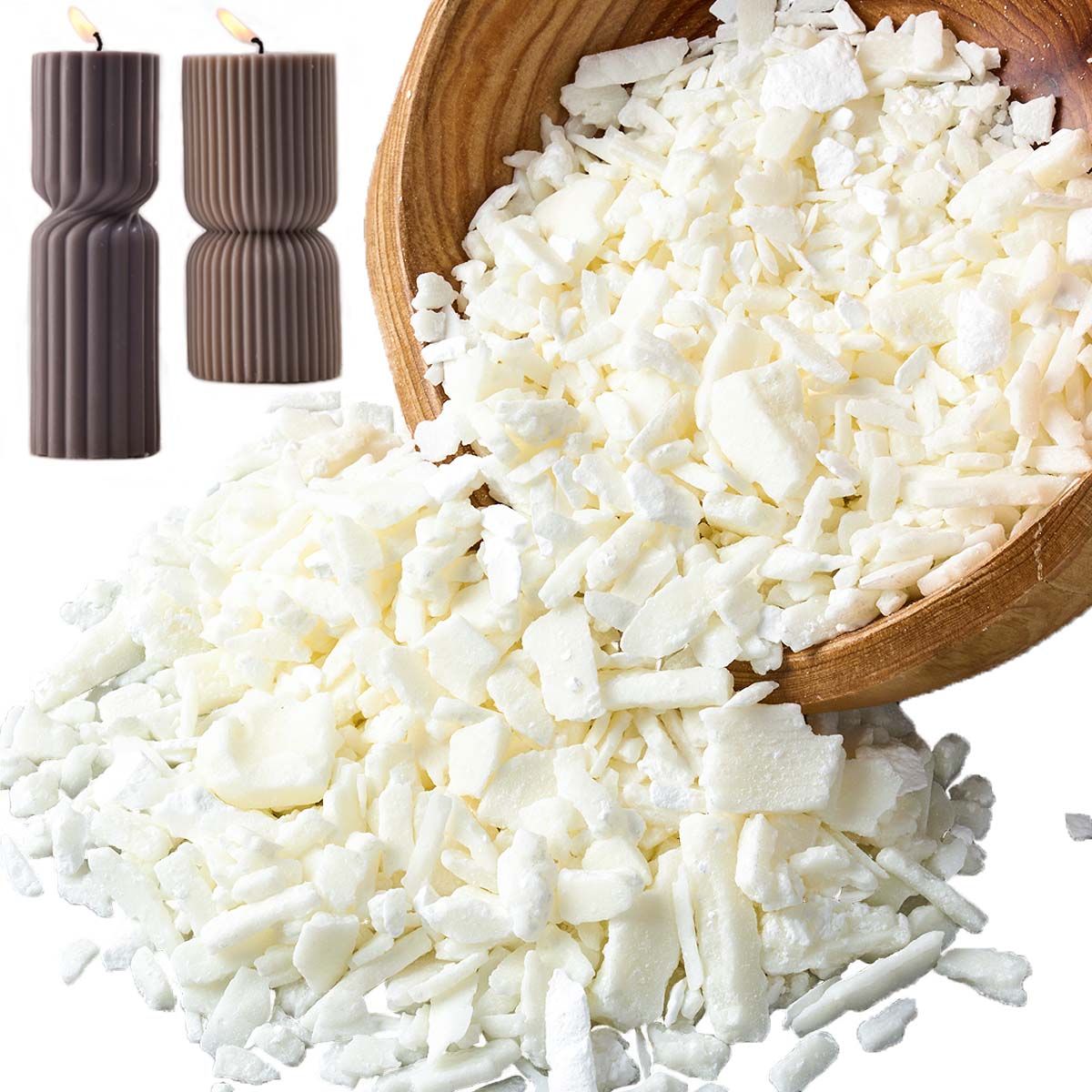 1 libras de cera de soja branc - Candle Making Set avaliação e preço