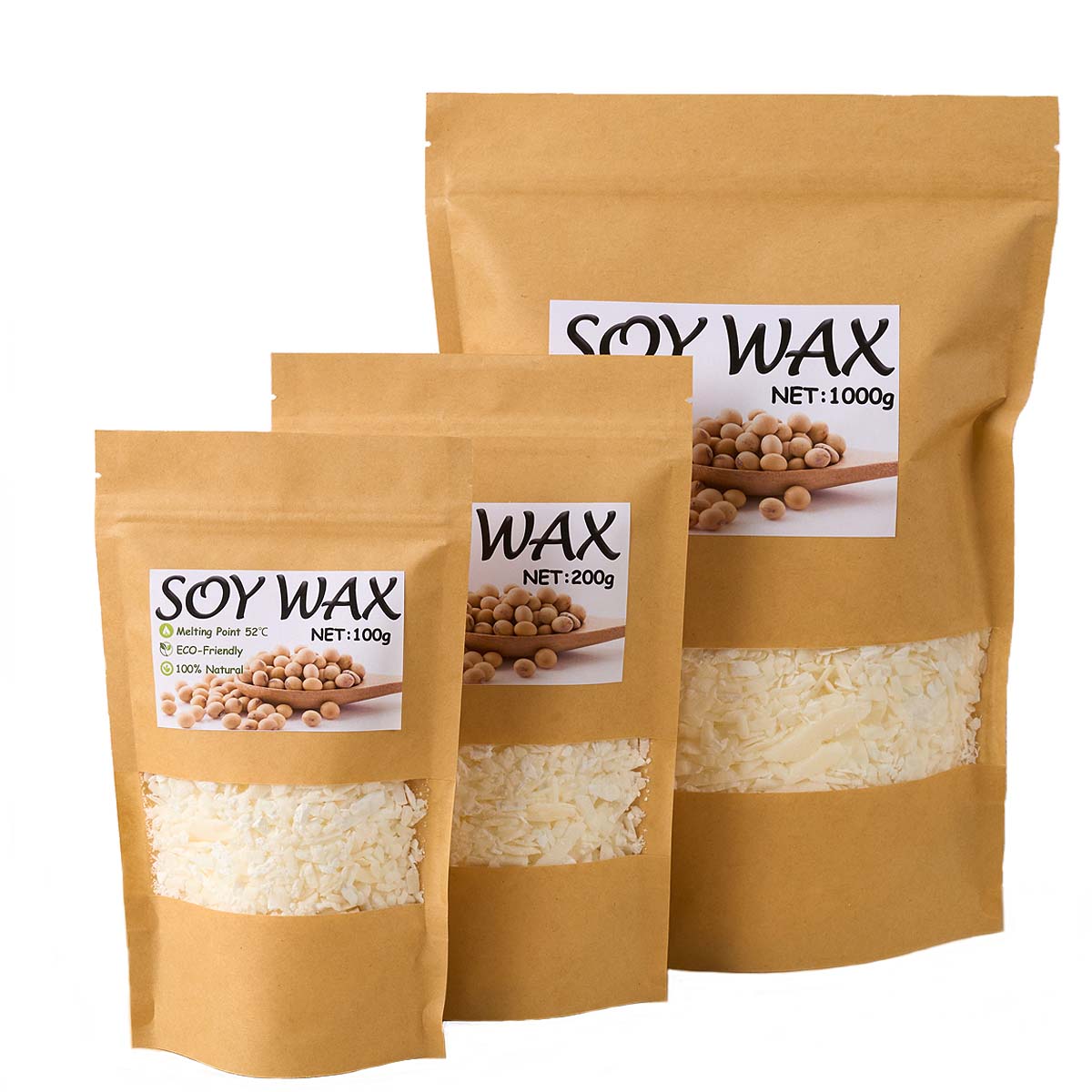 1 libras de cera de soja branc - Candle Making Set avaliação e preço