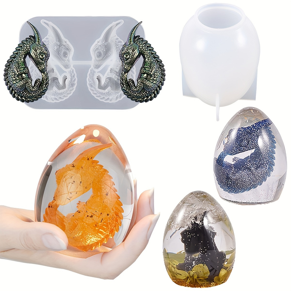 Moldes de ovo de dragão de sil - Candle Making Set avaliação e preço