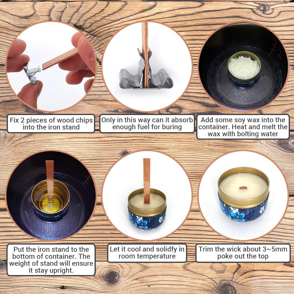 1-5 Pacotes de Pavios de Madei - Wood Wick Crackle avaliação e preço